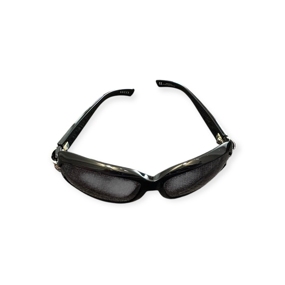 Gucci Oversized Crystal GG Logo Sunglasses with Case - Picture 12 of 12